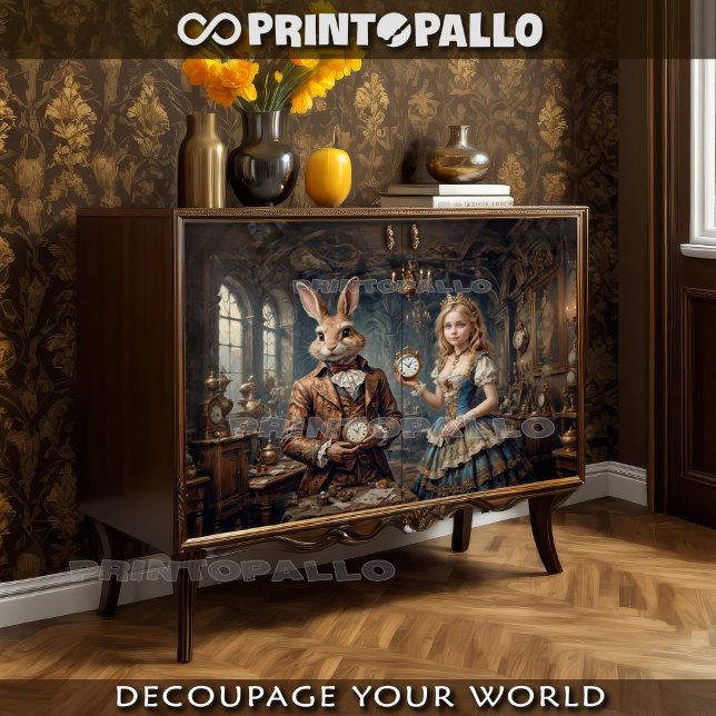 Alice in the Wonderland and The March Hare Tissue Paper (Creator Uploaded)