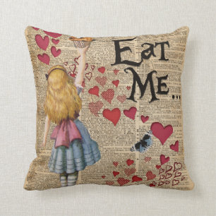 Alice in the Wonderland Eat Me Muffin Cushion