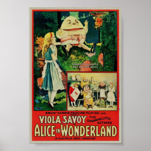 Alice in Wonderland 1915 Rare Poster