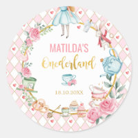 Alice in Wonderland 1st Birthday Onederland Favour
