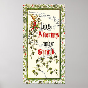 Alice In Wonderland 1st Edition Poster