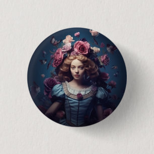 Alice In Wonderland 3cm Round Badge