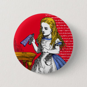 Alice in Wonderland 6 Cm Round Badge