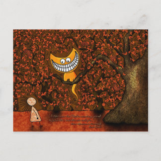 Alice in Wonderland - A Cheshire Cat Postcard