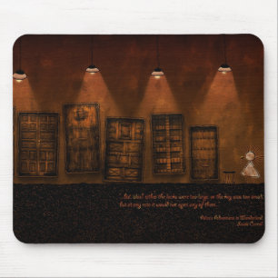 Alice in Wonderland - A Tiny Golden Key Mouse Mat