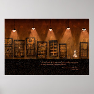 Alice in Wonderland - A Tiny Golden Key Poster