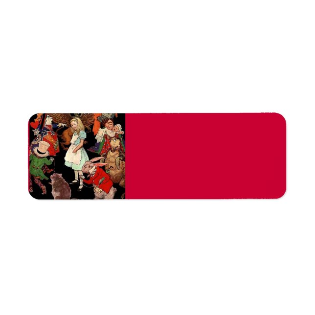 Alice in Wonderland Address Label (Front)