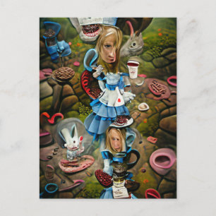 Alice in Wonderland AI Gone Wrong  Postcard