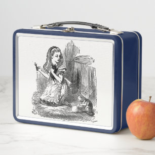 Alice in Wonderland, Alice and the Kitten - Dreams Metal Lunch Box