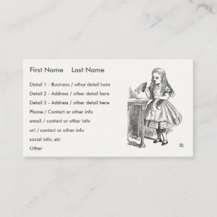 Alice in Wonderland - Alice Finds the Golden Crown Business Card