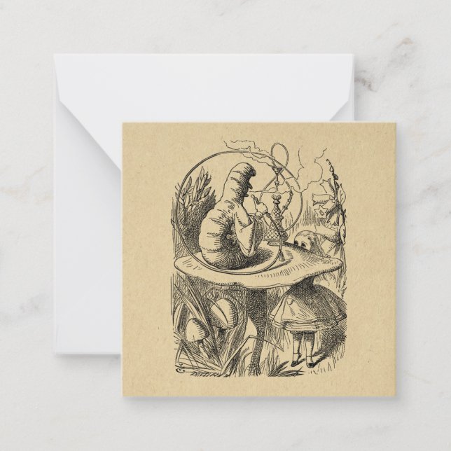 Alice in Wonderland Alice with the Caterpillar Card (Front)