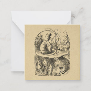 Alice in Wonderland Alice with the Caterpillar Card