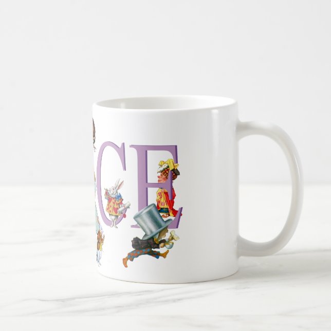 Alice in Wonderland and Friends Coffee Mug (Right)