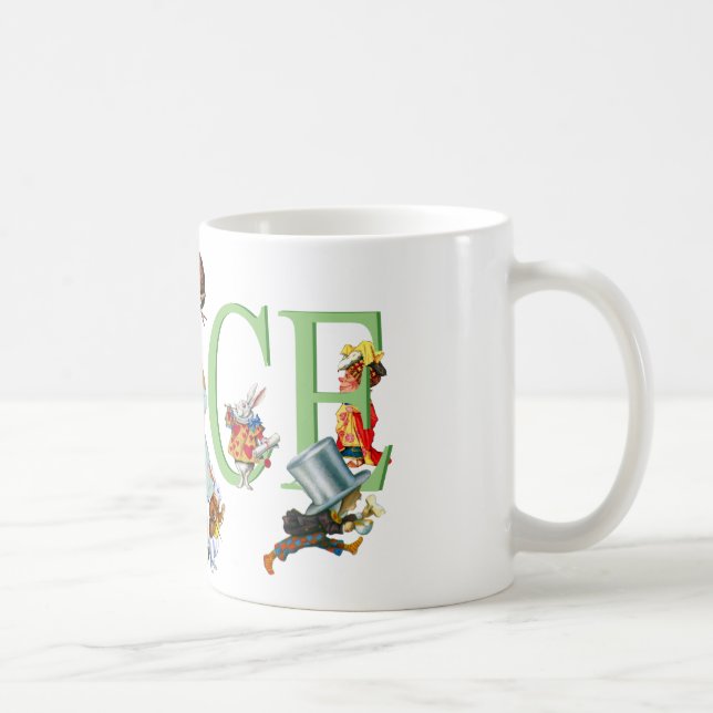 Alice in Wonderland and Friends Coffee Mug (Right)
