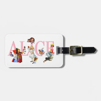 Alice in Wonderland and Friends Luggage Tag