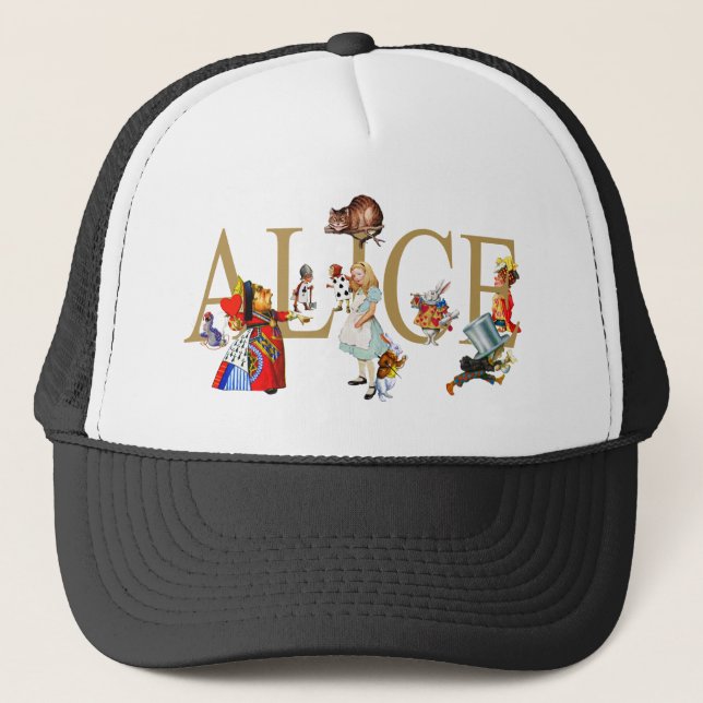 ALICE IN WONDERLAND AND FRIENDS TRUCKER HAT (Front)
