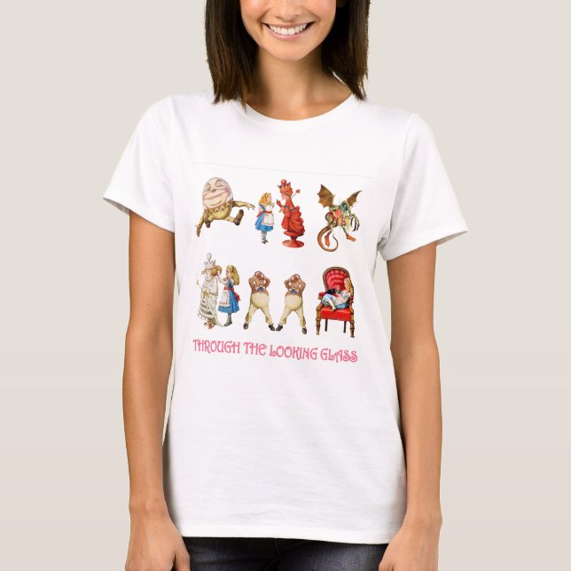 Alice in Wonderland and Her Friends. T-Shirt (Front)