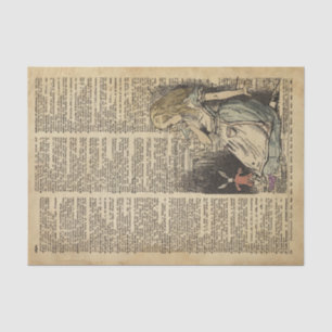 Alice in Wonderland and the White Rabbit Tissue Paper