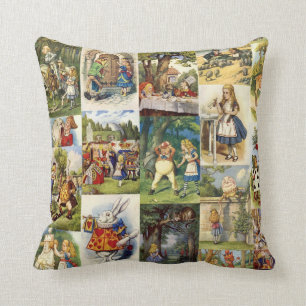 Alice in Wonderland and Through the Looking Glass Cushion