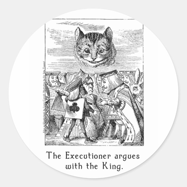 Alice in Wonderland Art Stickers in 2 Sizes (Front)