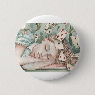 Alice in Wonderland asleep 6 Cm Round Badge