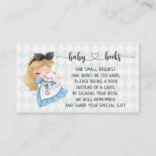 Alice in Wonderland Baby Shower I Birthday  Enclosure Card