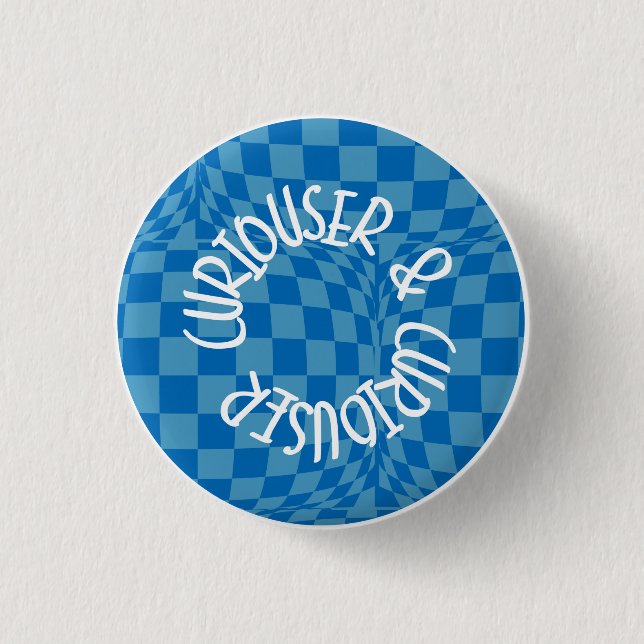 Alice in Wonderland Badge - Curiouser & Curiouser (Front)