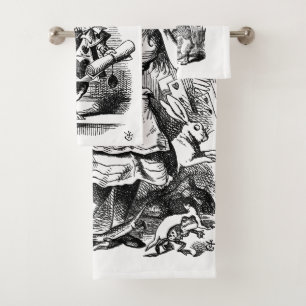 Alice in Wonderland Bath Towel Set