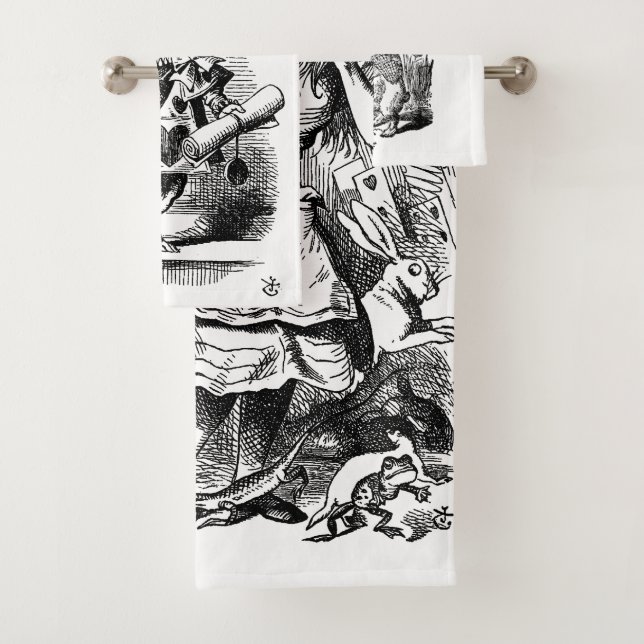 Alice in Wonderland Bath Towel Set (Insitu)