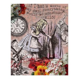 Alice in Wonderland Behind the Curtain Poster