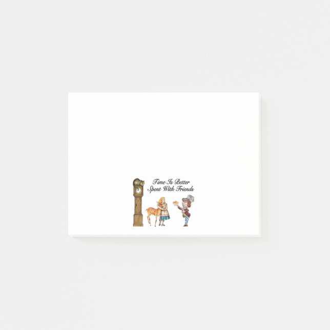 Alice In Wonderland Better With Friends Post-it Notes (Front)