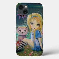 Alice in Wonderland Big Eye Fantasy Fairytale Art