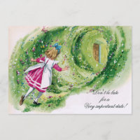 Alice in Wonderland Birthday Don't Be Late