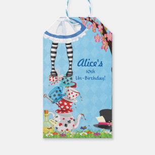 Alice in Wonderland Birthday Favour Tags