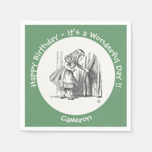 Alice in Wonderland Birthday or Other Party Event Napkin