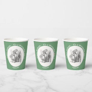 Alice in Wonderland Birthday or Other Party Event Paper Cups
