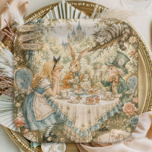Alice in Wonderland Birthday Paper Plate