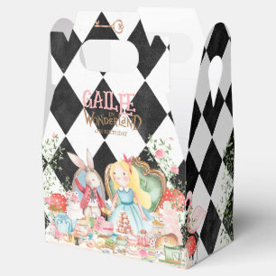 Alice in Wonderland Birthday Party Favor Box