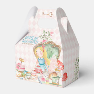 Alice in Wonderland Birthday Party Favour Box