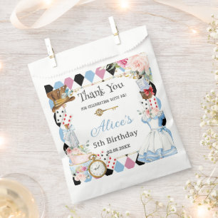 Alice in Wonderland Birthday Tea Party  Favour Bags