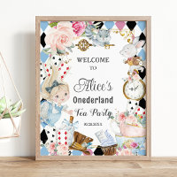 Alice in Wonderland Birthday Tea Party Welcome