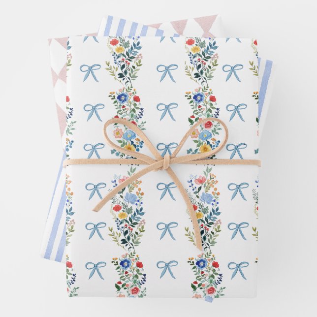 Alice in Wonderland Birthday Wrapping Paper Sheet (In situ)