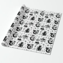 Alice in Wonderland  Black And White Design