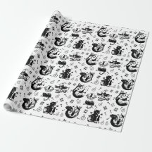 Alice in Wonderland  Black And White Design