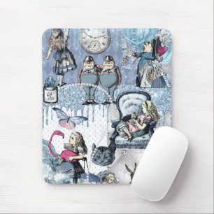 Alice in Wonderland Blue Ice Elegant Mouse Mat