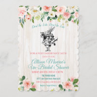 Alice in Wonderland Bridal Shower Invitation