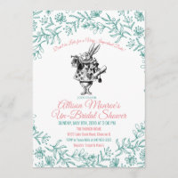 Alice in Wonderland Bridal Shower Invitation