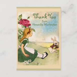 Alice in Wonderland Bridal Shower Thank You Card