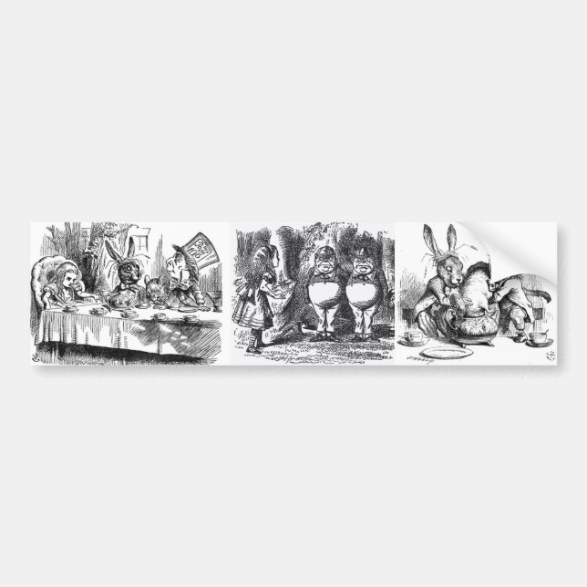 Alice in Wonderland Bumper Sticker (Front)