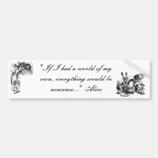 Alice in Wonderland Bumper Sticker